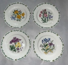 Set 4 Thomson Pottery Floral Garden Salad Bread Dessert Plate 7.25"