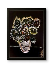 Original Post Impressionist Canvas 11x14”Painting “Night Bloom” Interior Art COA