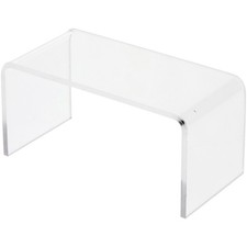Plymor Clear Acrylic Rectangular Display Riser, 2" H x 4" W x 2" D 1/8" thick 