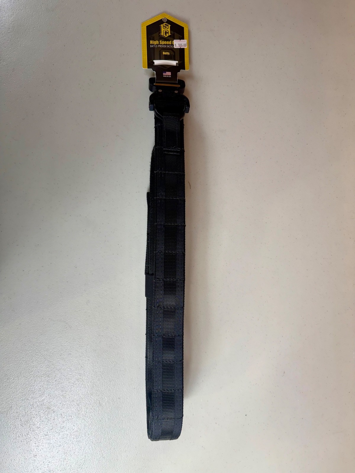 HSGI Cobra Operator Belt 1.75" w/ Hook & Loop Inner Belt Size: XL Black