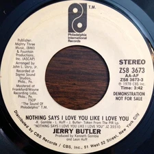 Jerry Butler - Nothing Says I Love You Like I Love You, 7", (Vinyl)