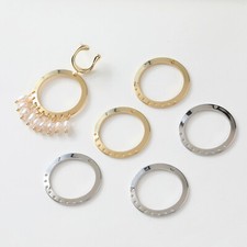 10pcs Circle Charm Connector,Gold/Silver Round Ring Pendant,Hoop Earring Charm