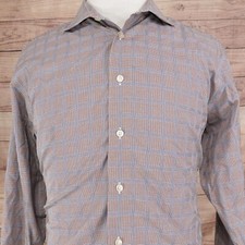 EGARA NON-IRON MULTICOLOR CHECK BUTTON DOWN SHIRT MENS SIZE XL