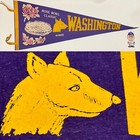 1960’s Washington Huskies University Rose Bowl Football Pennant 11x29" — photo 1