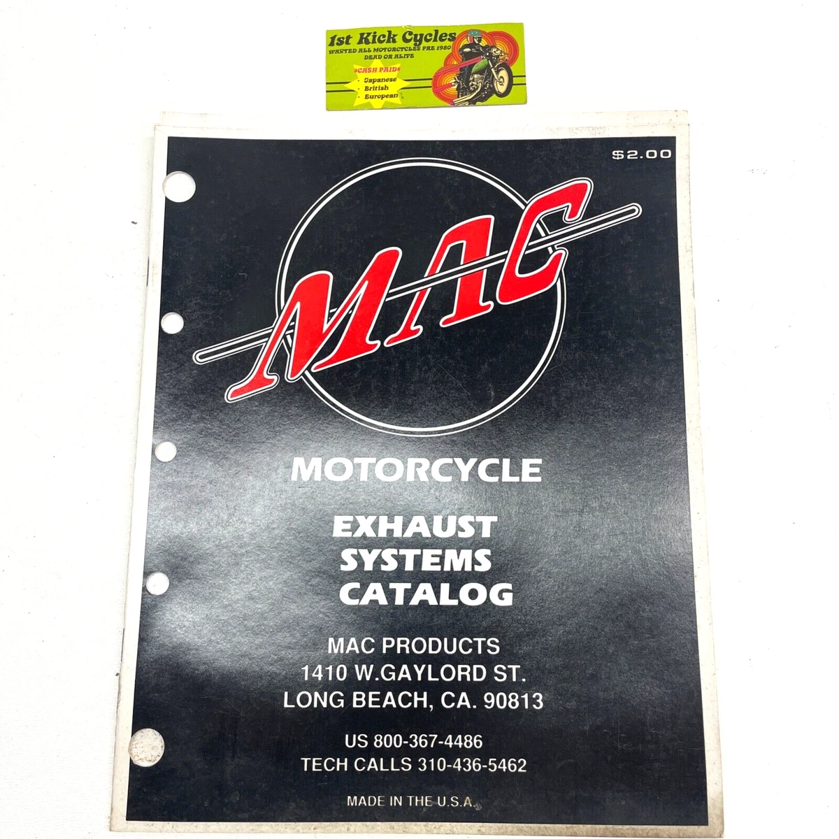 Mac cheap motorcycle exhaust