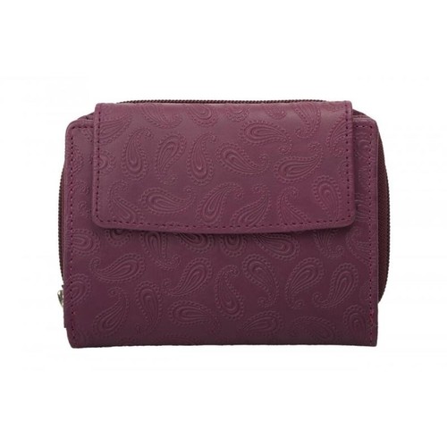 Portafoglio donna portamonete catenaccio esterno bacca ruggine 10 x 12 cm paisley - Foto 7 di 27