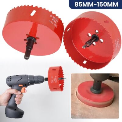 85mm-150mm M42 HSS Bi Metall Lochsäge Bohrkrone Bohrer für Aluminium Eisen Holz