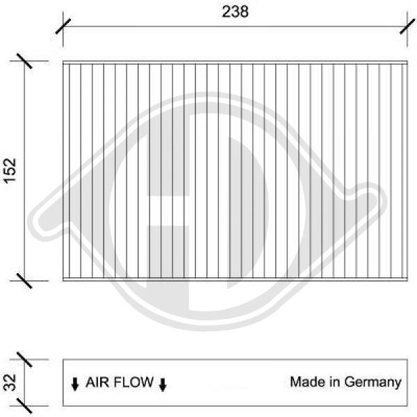 Diederichs Innenraumfilter Pollenfilter FüR Nissan Juke F15 Renault Fluence-image