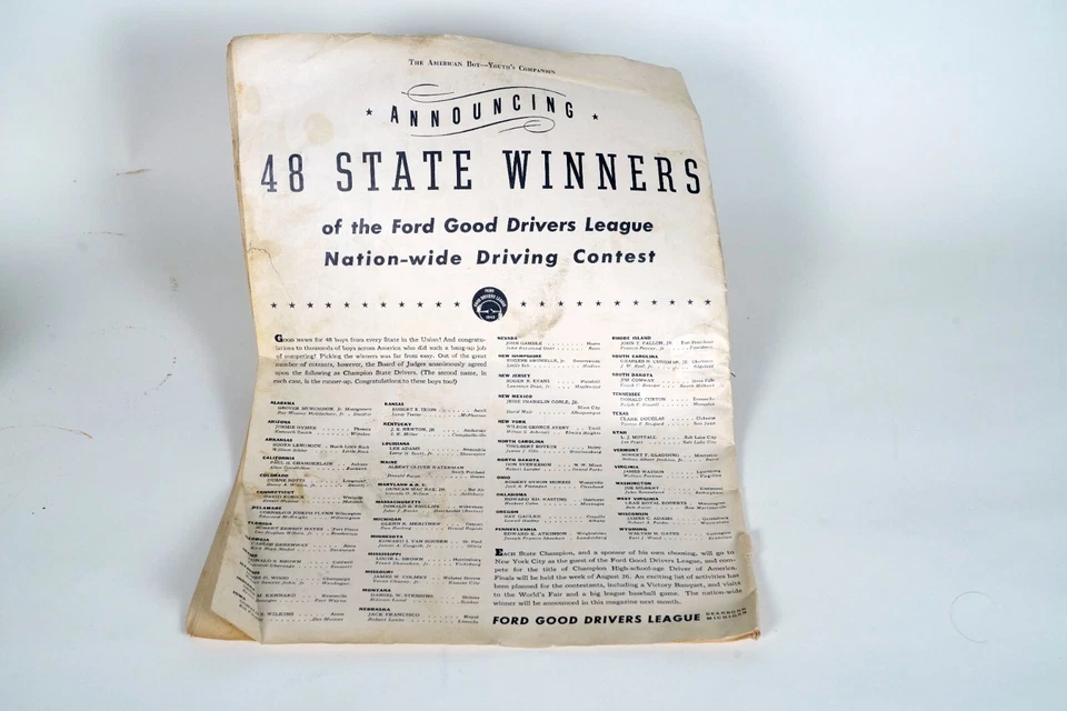 🔥 Youth’s Companion American Boy September, 1940. Vintage, 85 years in the past Foto 2 de 3