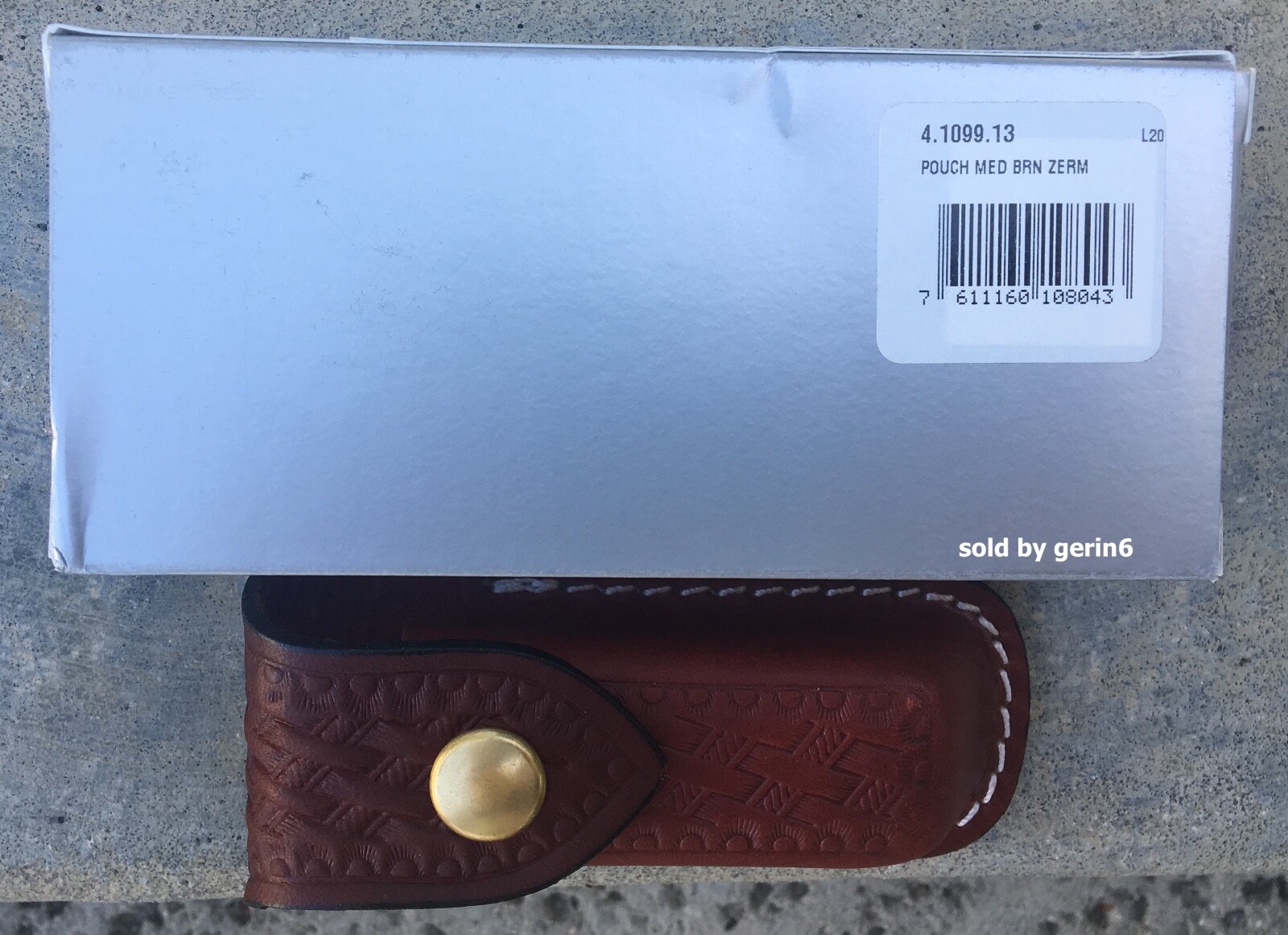 Swiss Army Zermatt Leather Knife Sheath Pouch, Victorinox 33202 or 4.