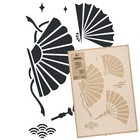 Reusable PLASTIC STENCIL Template // 43x64cm or 59x95cm // JAPANESE FAN