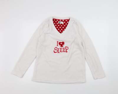 Love sleep Damen Pullover weiß Polyestermischung Größe L