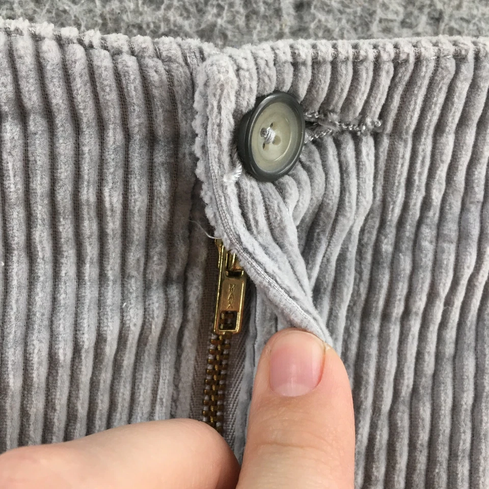 Falda Cherokee Pana Línea A Mujer 12 Gris Frente Plano Cremallera Mosca Algodón NUEVA Foto 4 de 4