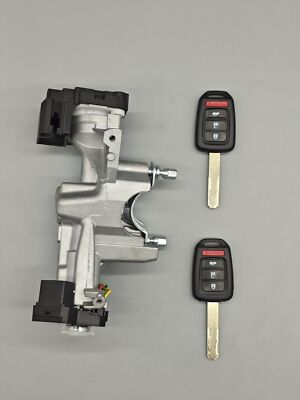 #ad #ad New For 2014 2015 Honda Civic Ignition Lock Cylinder Switch w 2 Key Shells Kit $67.89