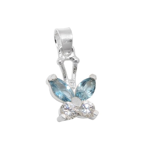 Ciondolo a forma di farfalla in argento sterling da 20 mm