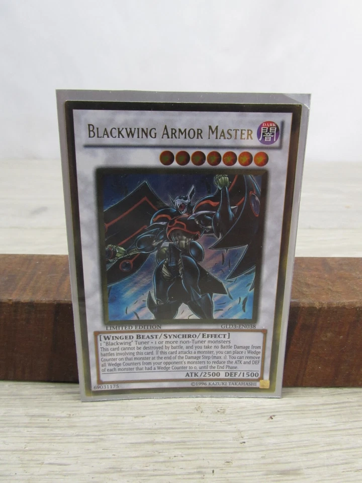 Yugioh! Blackwing Armor Master GLD3-EN038 GOld Rare Lmited Edition Mint - Image 3 of 4