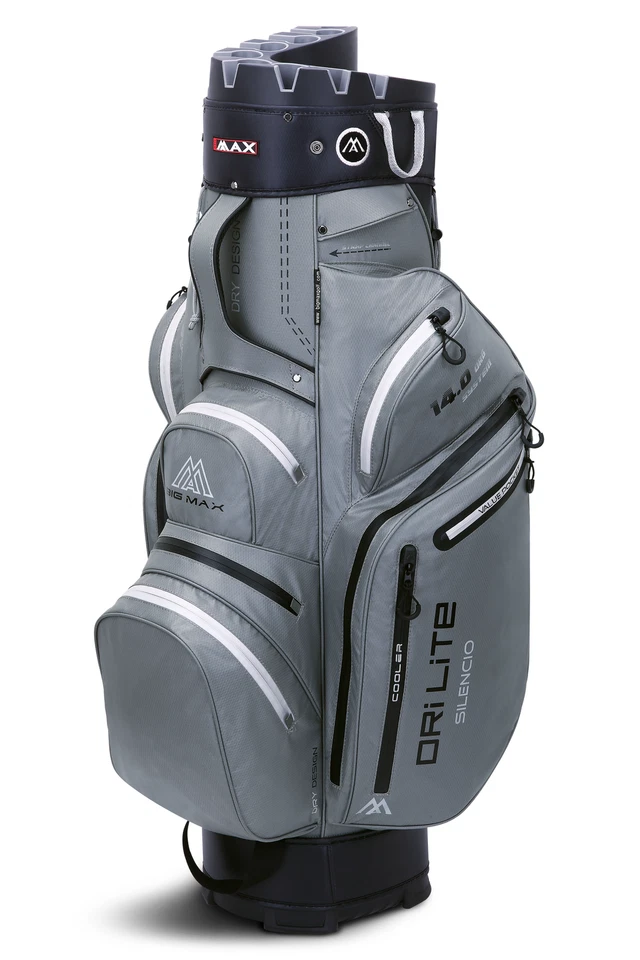 BIG MAX Dri Lite Silencio 2 Cartbag - Wasserabweisende Golftasche grau