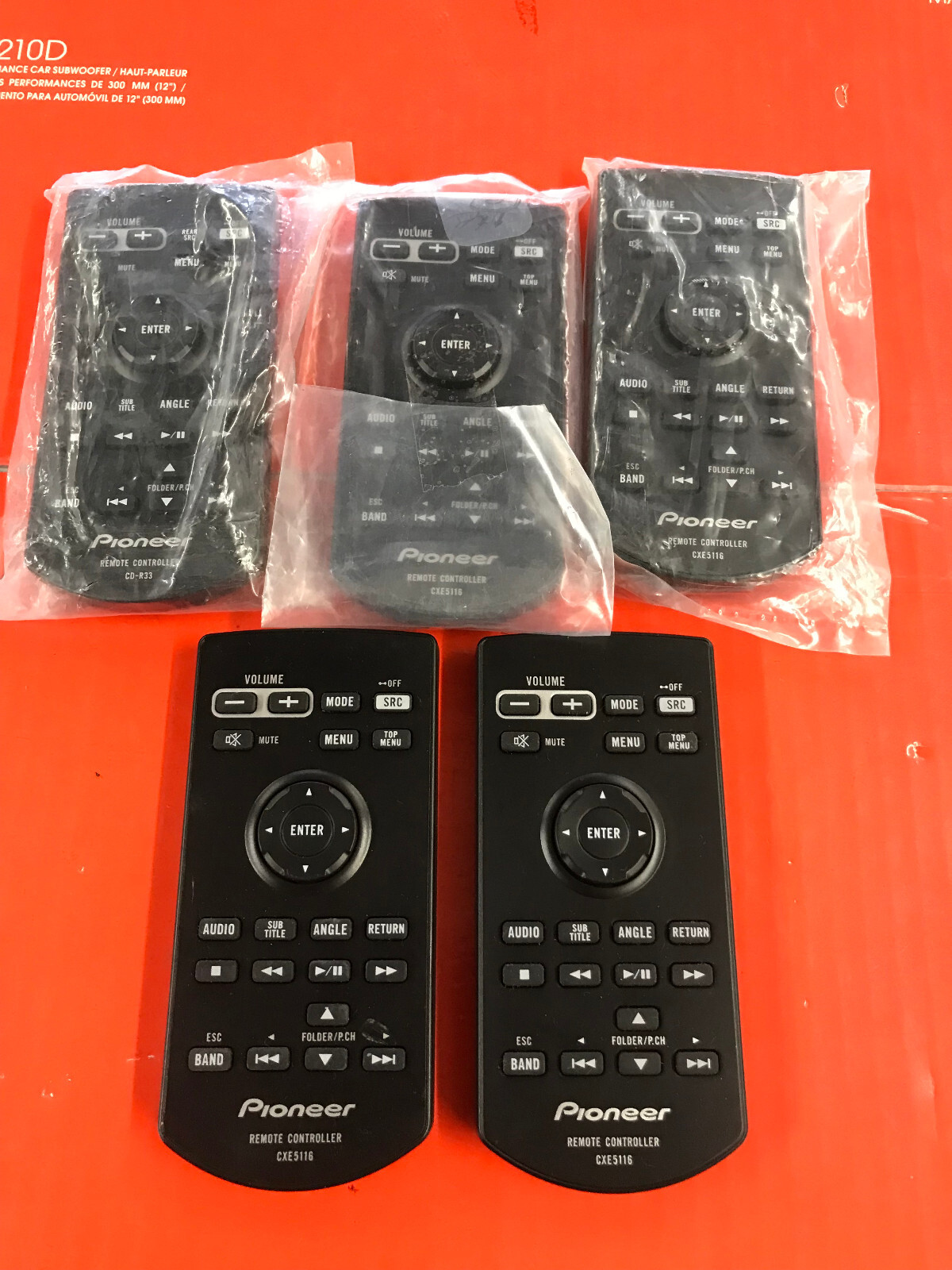 CXE5116 Remote Control For Pioneer Car Audio System DVD RDS  LOT OF 5 PCS