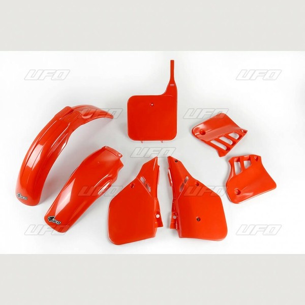 Set Plastics Motorradverkleidungen Orange UFO Plast Honda CR 125 1987 - 1988-image
