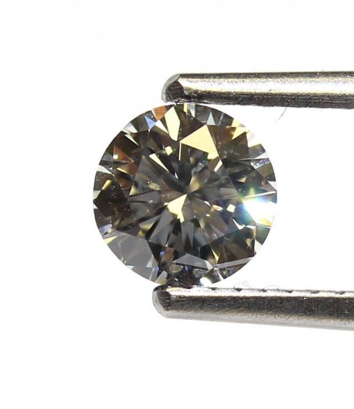 GIA loose certified .63ct SI1 G round Natural brilliant diamond estate vintage