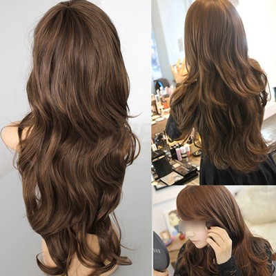 Ln Ne Women S Sexy Long Wavy Curly Hair Full Wig With Angled
