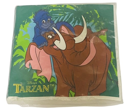 Disney's Tarzan Vintage Napkins Tantor Terk  Party Express New in Package NOS