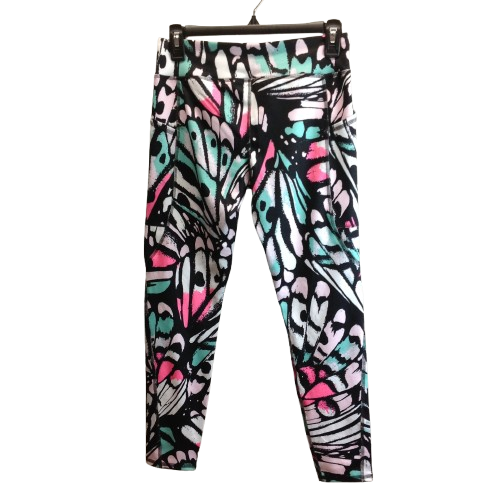 Athletic Works Girls Activewear Butterfly Print Legging Multicolor Sz Large Plus - Picture 4 of 5