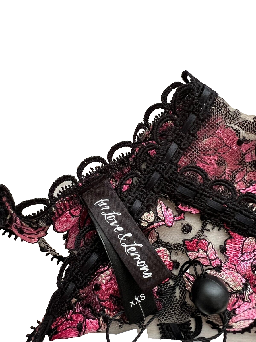 For Love and Lemons Garter Belt Floral Embroidered ( XXS  display picture 1