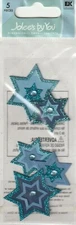 Jolee's by You 3-D Glitter non adhesive STAR OF DAVID Fast FREE SHIP! 56316 5pcs