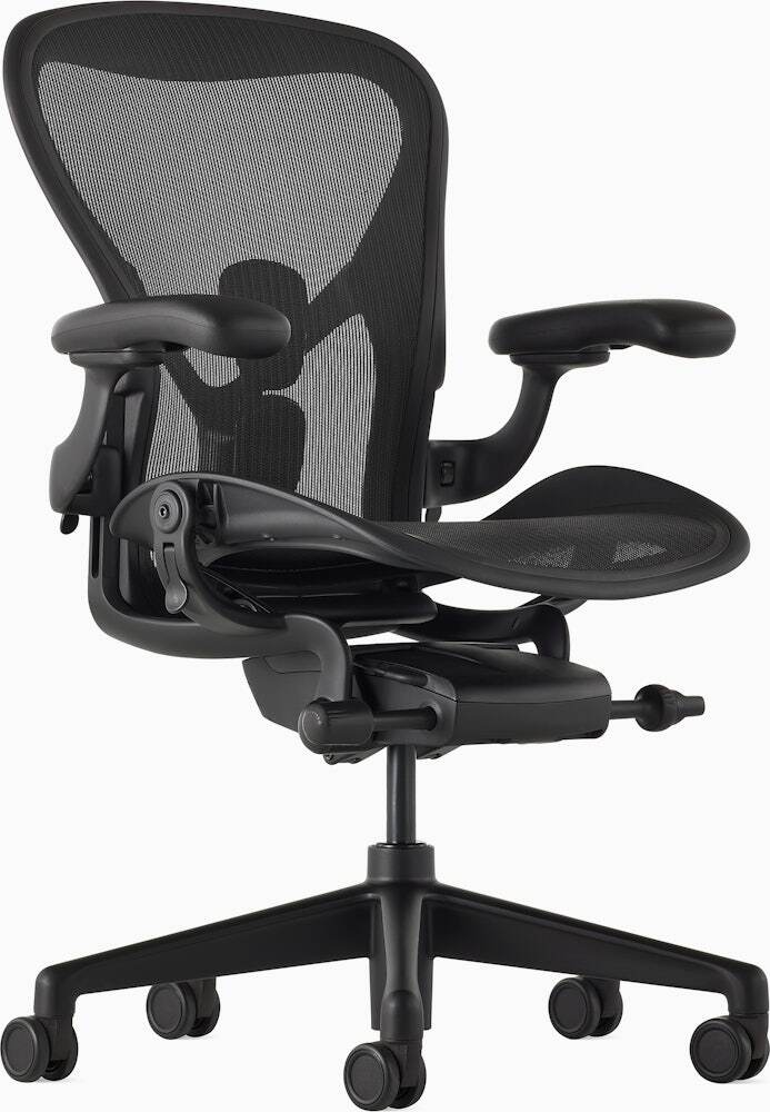 Herman Miller Aeron Remastered Sz C Posturefit SL Onyx Black
