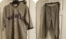 RARE 1930’s baseball Jersey uniform wool shirt and pants MAXWELL College NY