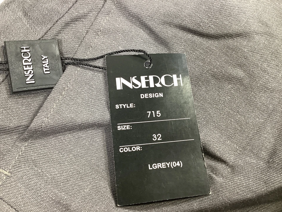 Pantalón de vestir gris inserción para hombre talla 32x30 NUEVO Foto 2 de 4