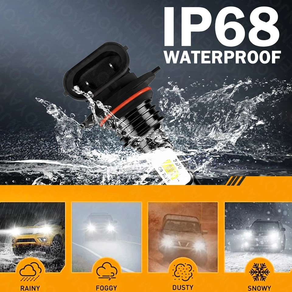 Para Lexus LS400 1998-2000 HID LED Faro Bombilla Alto Bajo + Kit Luz Antiniebla 6x 6500K Foto 4 de 4