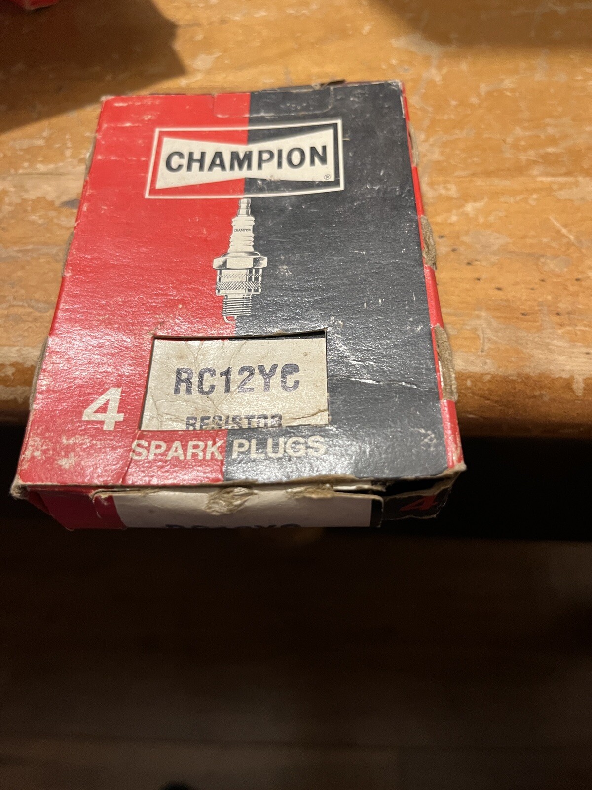 4 PACK CHAMPION NOS SPARK PLUG RC12YC