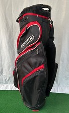 Ogio Golf Cart Bag - Black with Red Trim/15 Way Divider