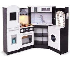 Lil' Jumbl Kids Deluxe Corner Wood Play Pretend Kitchen Pink Christmas Big Gift