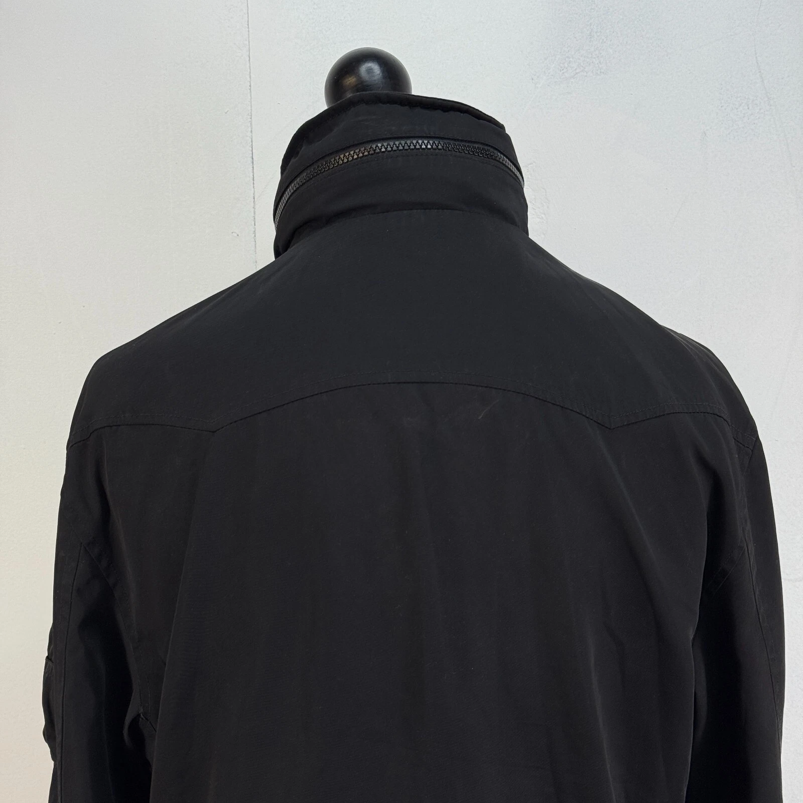 Giacca Levis Coach Nera Uomo Taglia Large Impermeabile Softshell con Cappuccio Stow