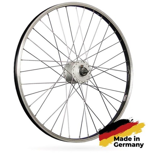 Taylor-Wheels fietswiel 24 inch voorwiel met naafdynamo 507-19 zwart/zilver  | eBay