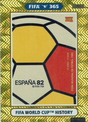 Panini Adrenalyn XL FIFA 365 2021 Fifa World Cup History Nr. 381 1982 Spain