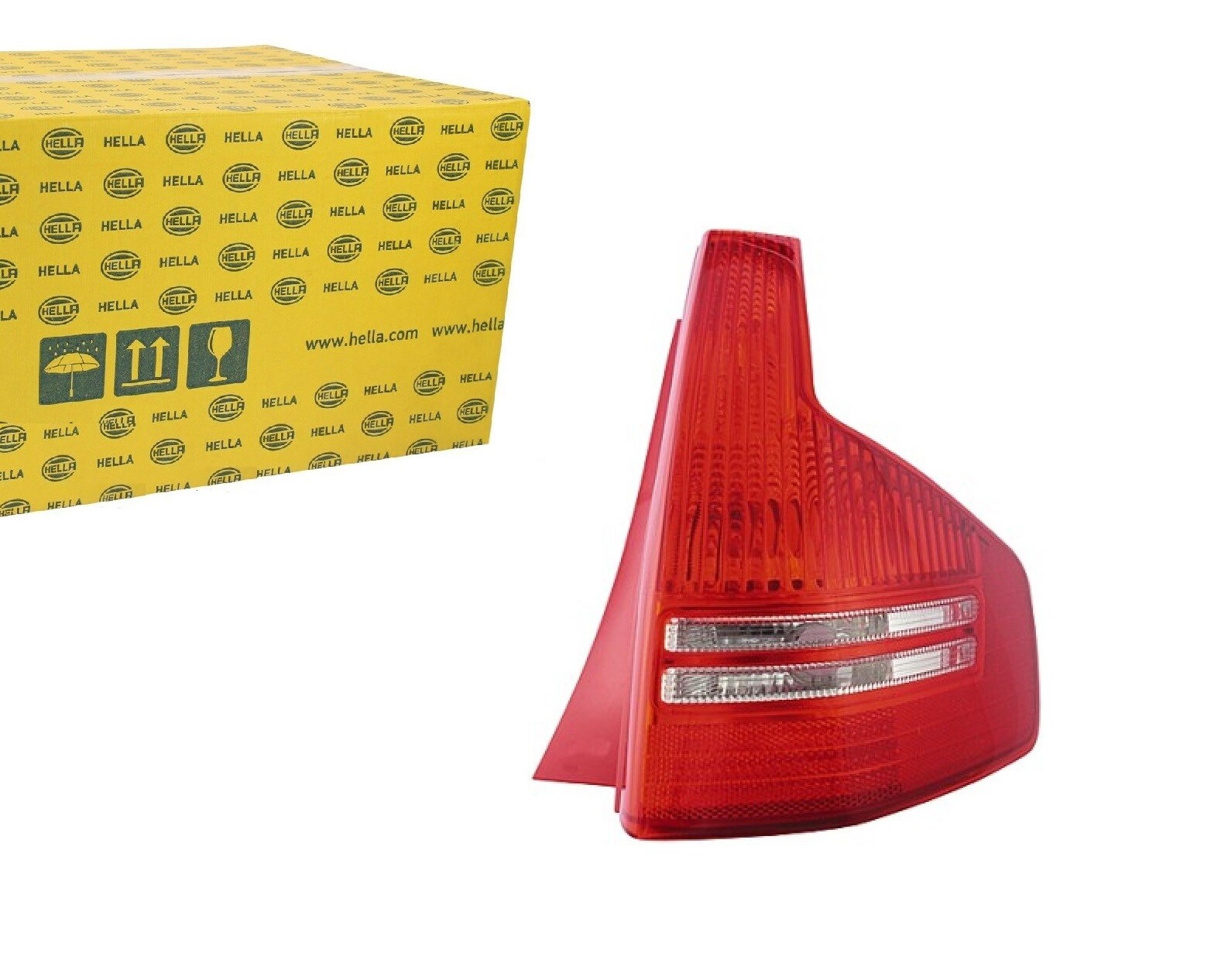 Feu arrière droite HELLA pour automobile Citroën C4 plastique rouge