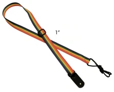  Legacystraps 1" Mandolin Strap Ukulele Strap *CLOSEOUT* Rainbow