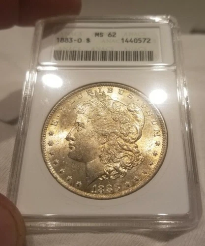 1883-O $1 Morgan Silver Dollar ANACS MS-62 Choice