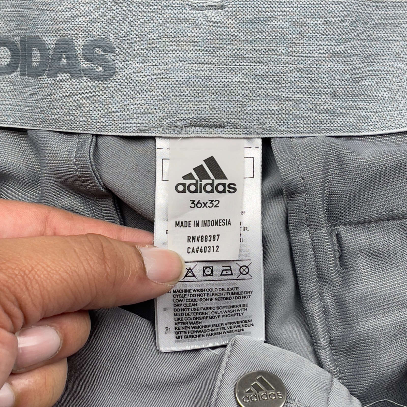 Adidas Golf Pants Grey Mens Size 36x32 eBay