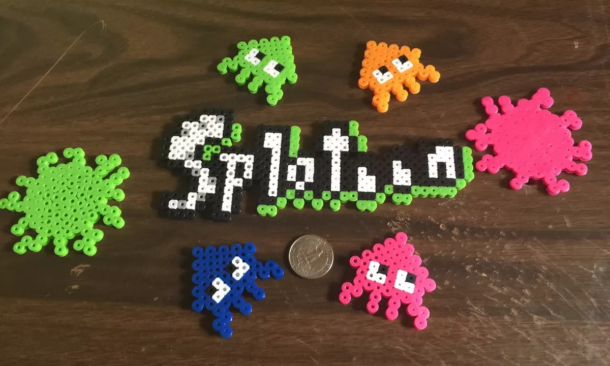Splatoon 2 shop perler beads