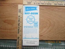 rust-oleum Paint chips brochure 1962