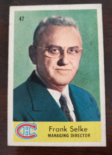 1959-60 PARKHURST  # 47  FRANK SELKE   Montreal Canadiens