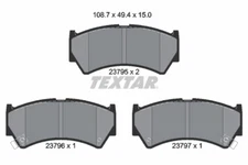 Textar 2379501 brake pad set, disc brake for Suzuki