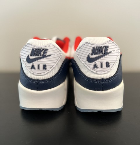 New Nike Air Max 90 USA Denim DJ5170-100 White Red Blue Menâs Size 6 - Fast Ship | eBay
