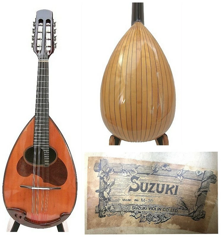 Japan Suzuki Mandolin M30 bowlback solid Spruce top Maple OJMN391
