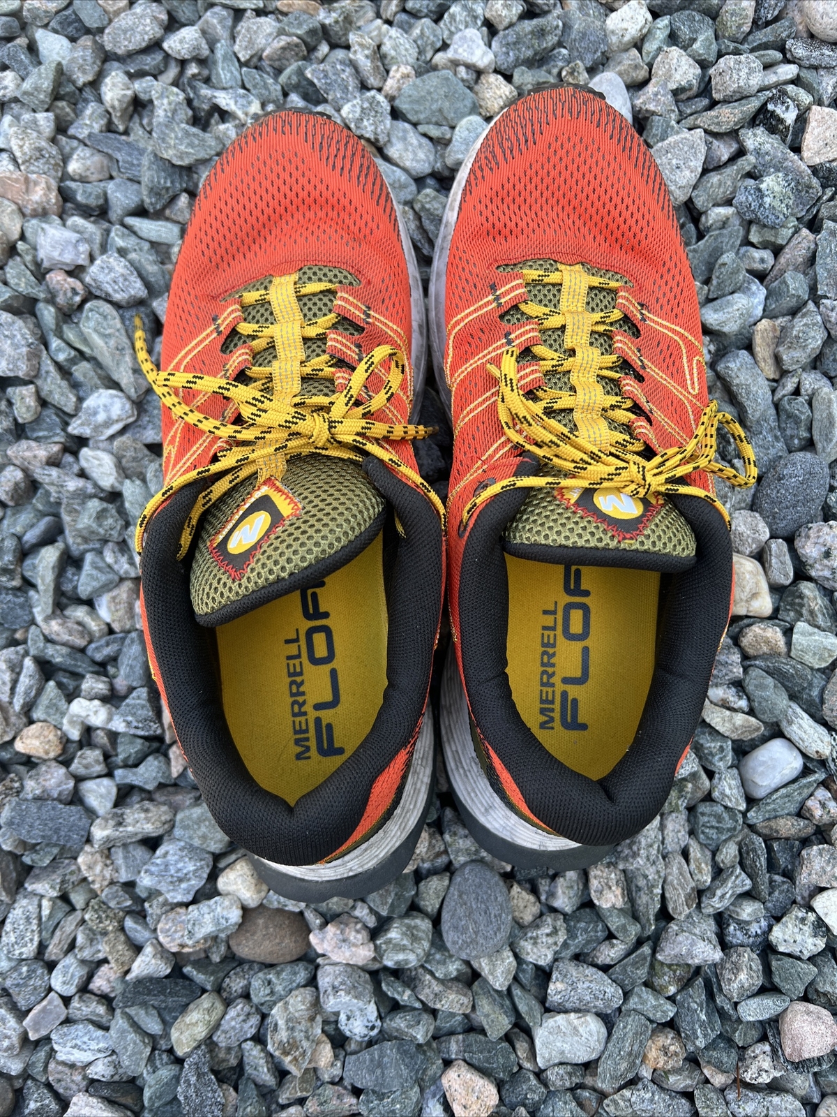 Scarpe da trekking Merrell Moab Flight FloatPro da uomo taglia 9 suola arancione Vibram ✅